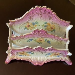 Limoges China Letter Holder